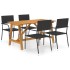 Juego de comedor para jardín de 5 piezas