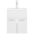 Mueble con lavabo aglomerado blanco