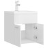 Mueble con lavabo aglomerado blanco