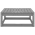 Juego de muebles de jardín 8 piezas gris madera maciza de