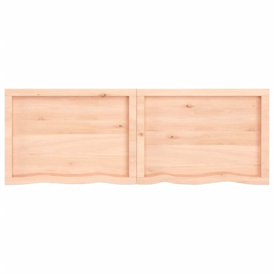 Tablero de mesa madera maciza roble sin tratar 140x50x(2-6)