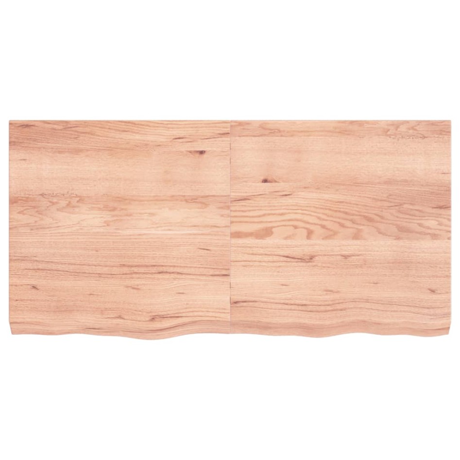 Tablero mesa madera roble tratada marrón claro 120x60x(2-6)