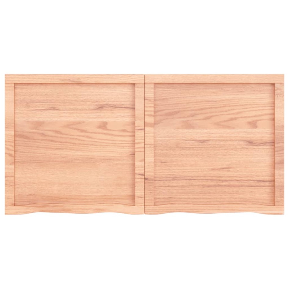 Tablero mesa madera roble tratada marrón claro 120x60x(2-6)