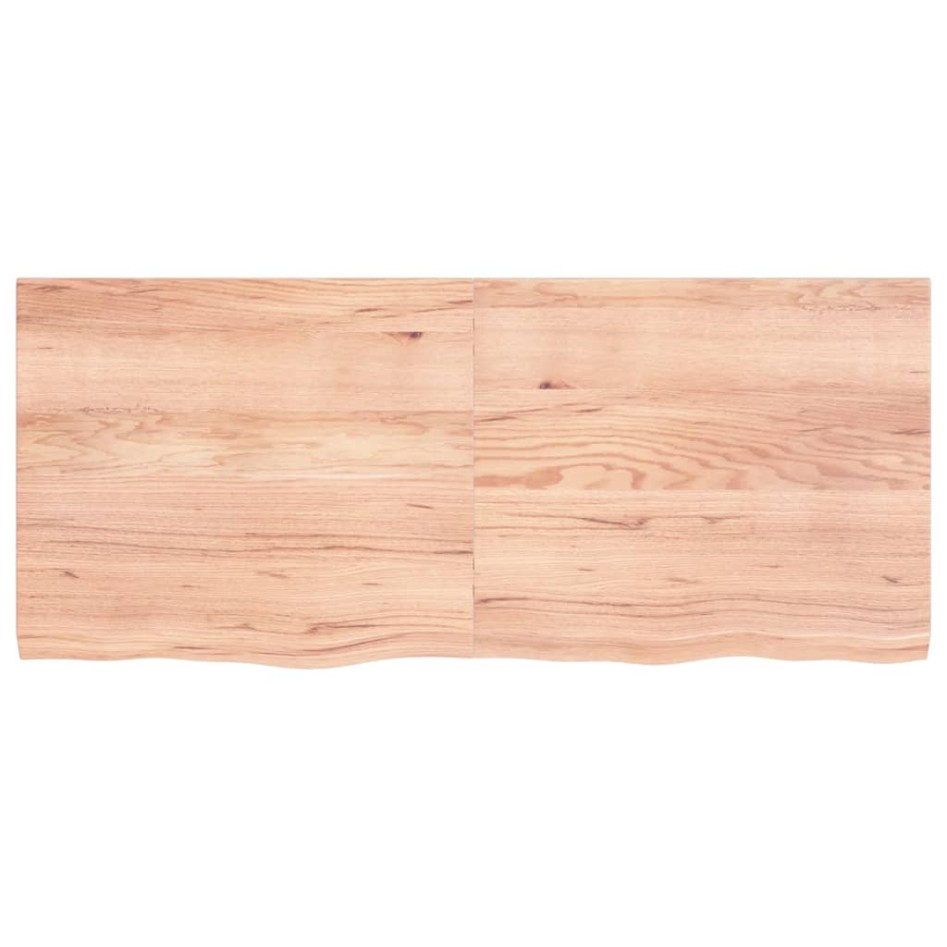 Tablero mesa madera roble tratada marrón claro 140x60x(2-4)