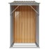 Cobertizo de jardín acero galvanizado marrón 277x93x179