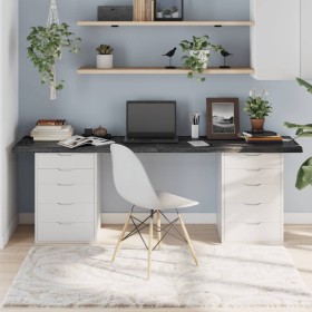 Tablero mesa madera roble tratada marrón oscuro 200x40x(2-4)