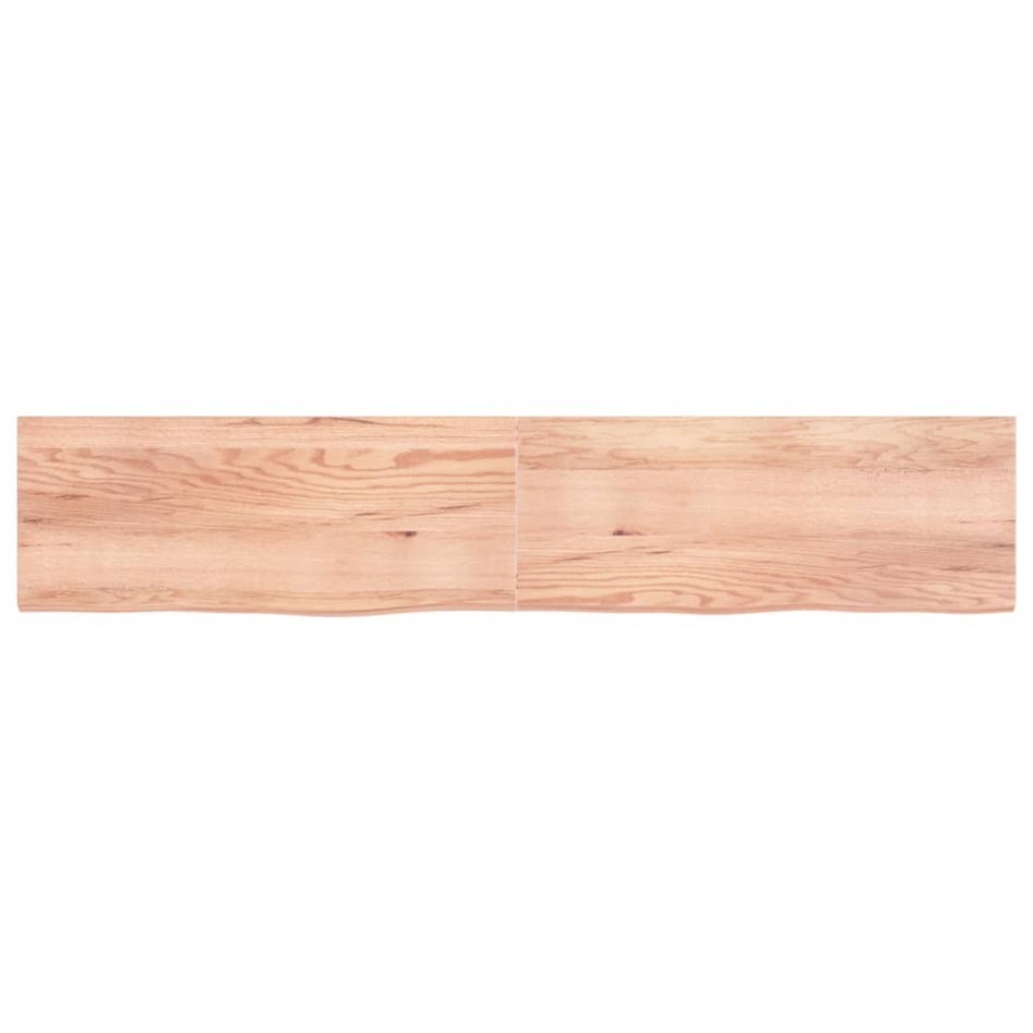 Tablero mesa madera roble tratada marrón claro 200x40x(2-4)