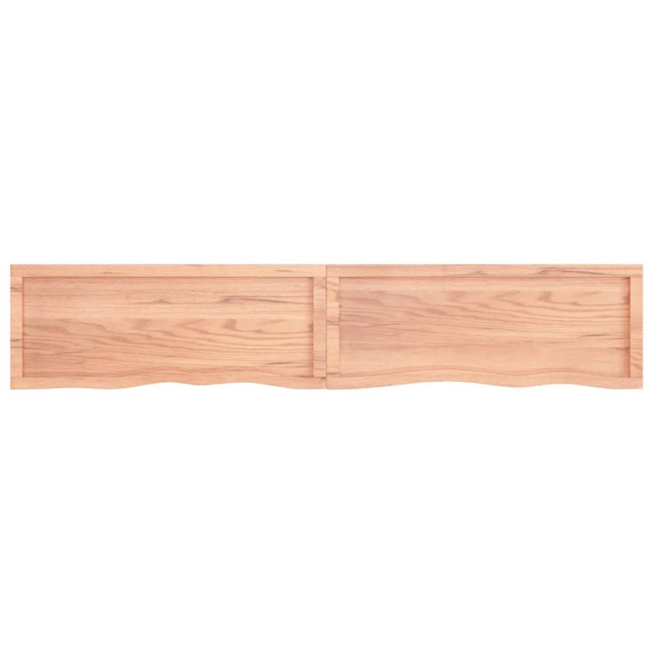 Tablero mesa madera roble tratada marrón claro 200x40x(2-4)
