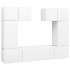 Set de muebles de salón TV 6 piezas madera de ingeniería