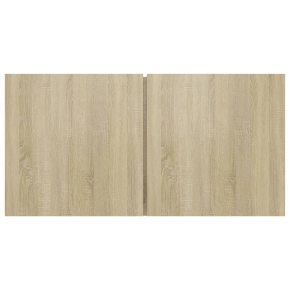 Set muebles de salón TV 7 pzas madera ingeniería roble