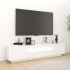 Mueble para TV con luces LED blanco 180x35x40