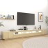 Armario TV con luces LED color roble Sonoma 300x35x40