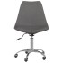 Sillas de comedor giratorias 6 unidades tela gris