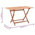 Set de comedor de jardín 5 pzas madera maciza eucalipto