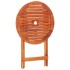 Set de comedor de jardín plegable 3 pzas madera