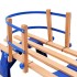 Trineo de nieve plegable respaldo de madera 119