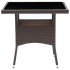Mesa de comedor de jardín ratán sintético