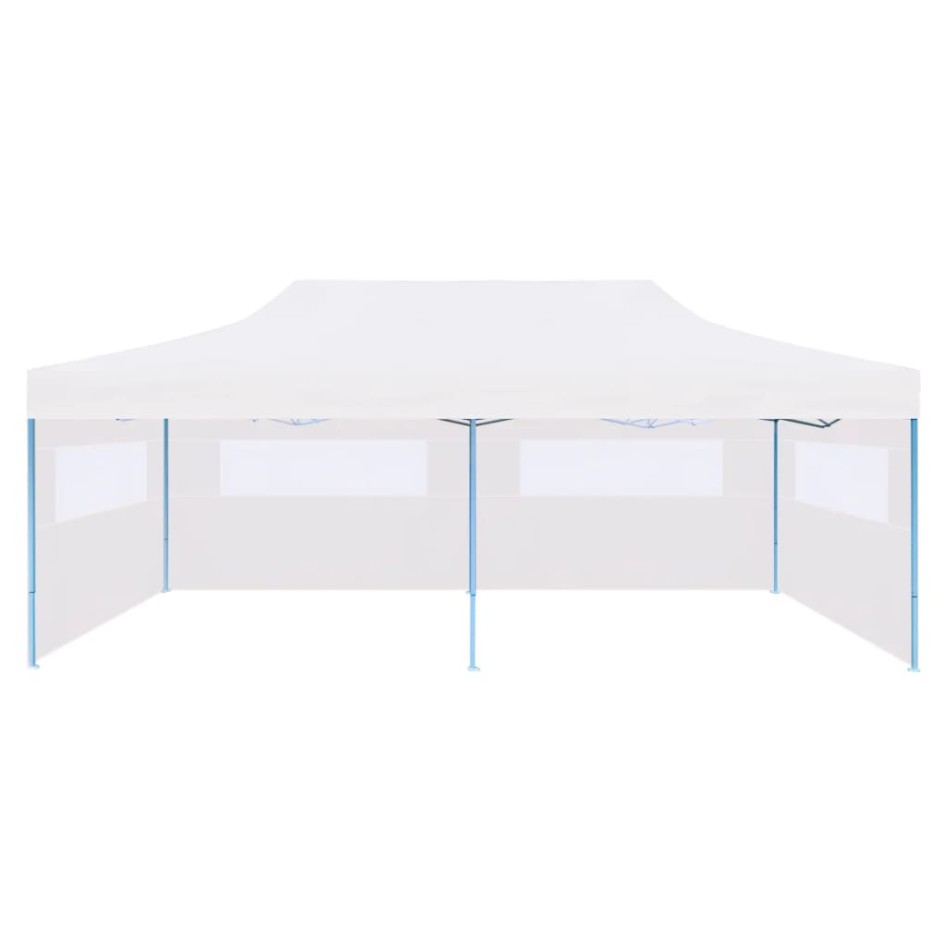 Carpa plegable Pop-up con paredes laterales acero gris 3x6