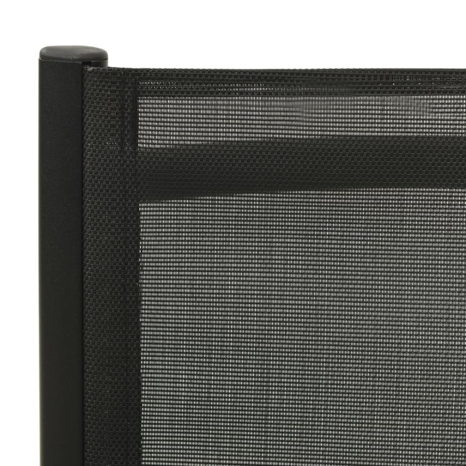 Sillas plegables de jardín 2 uds textileno aluminio