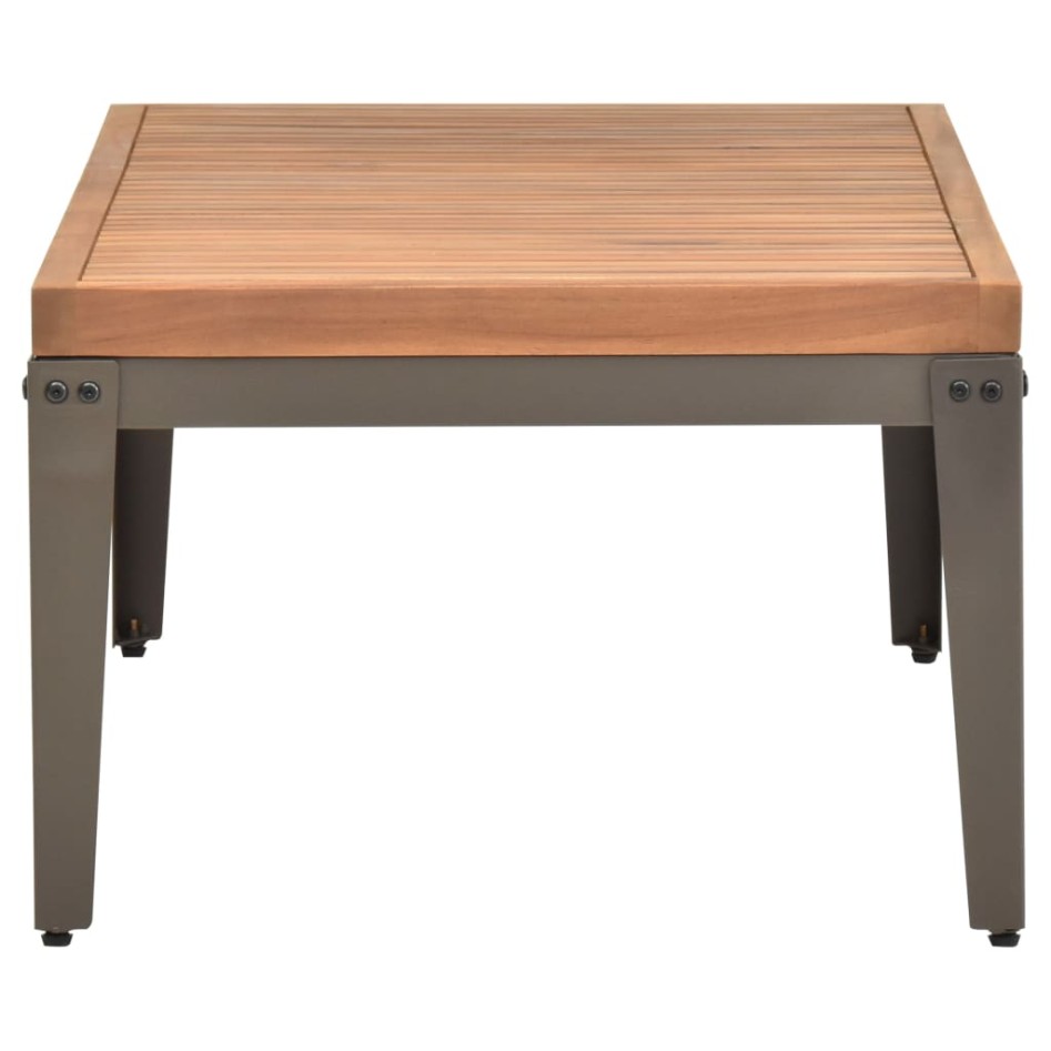 Mesa de centro de jardín madera maciza de acacia 110x55x36