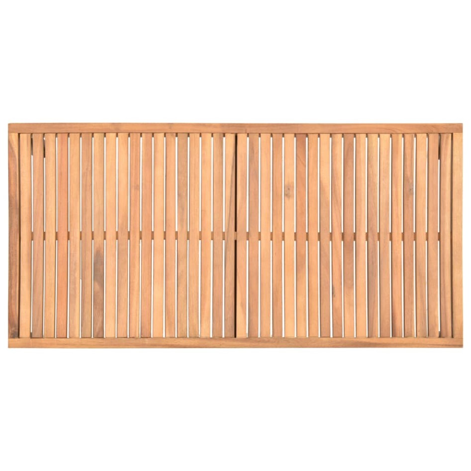 Mesa de centro de jardín madera maciza de acacia 110x55x36