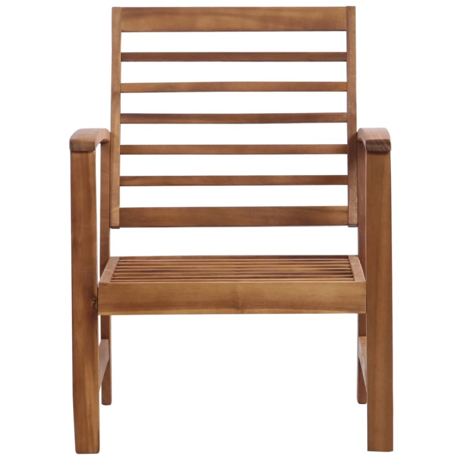 Juego de muebles de jardín 4 piezas madera maciza de