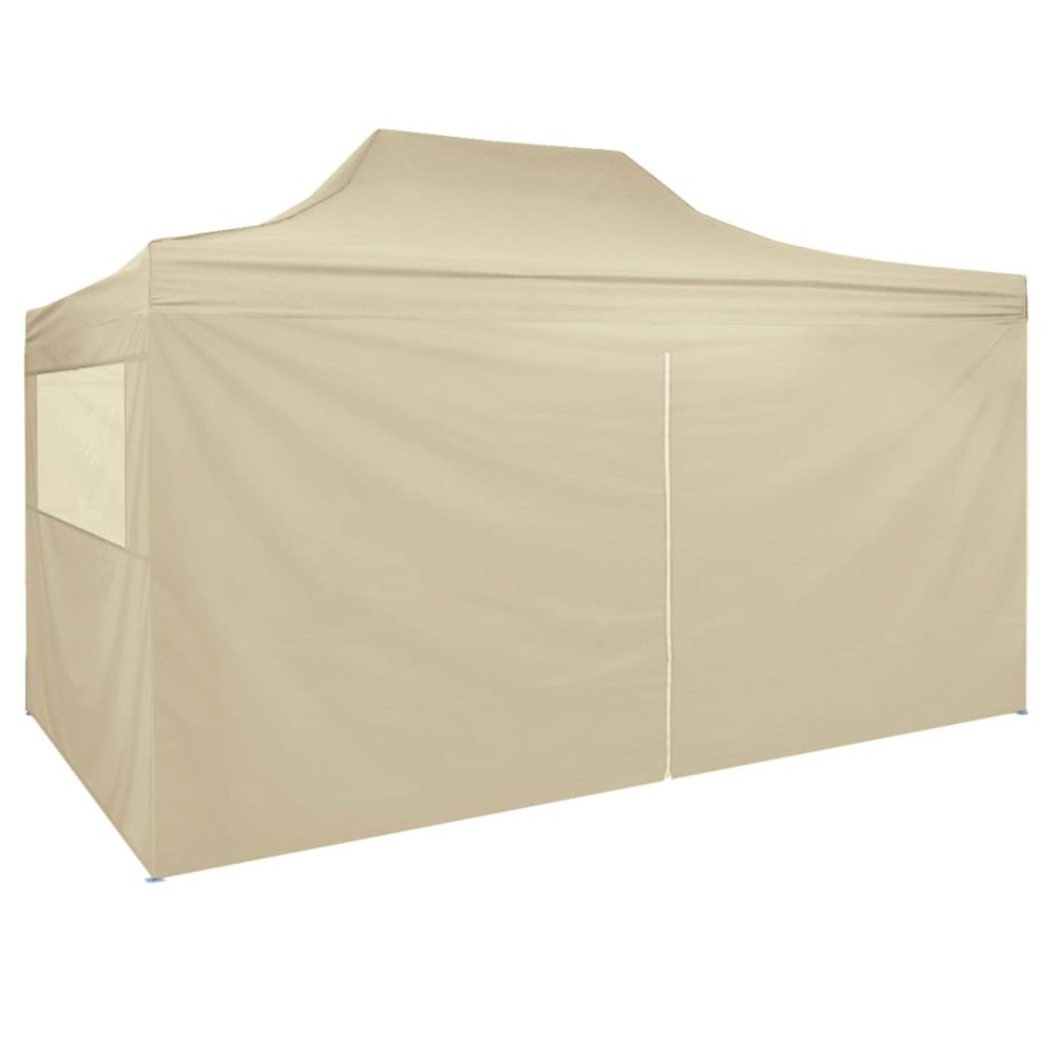 Carpa pleglable Pop-up con 4 paredes 3x4,5 m blanco