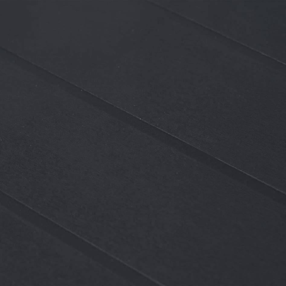 Mesa de jardín de plástico aspecto ratán gris 150x90x72