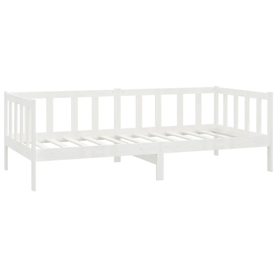 Sofá cama de madera maciza de pino blanco 90x200