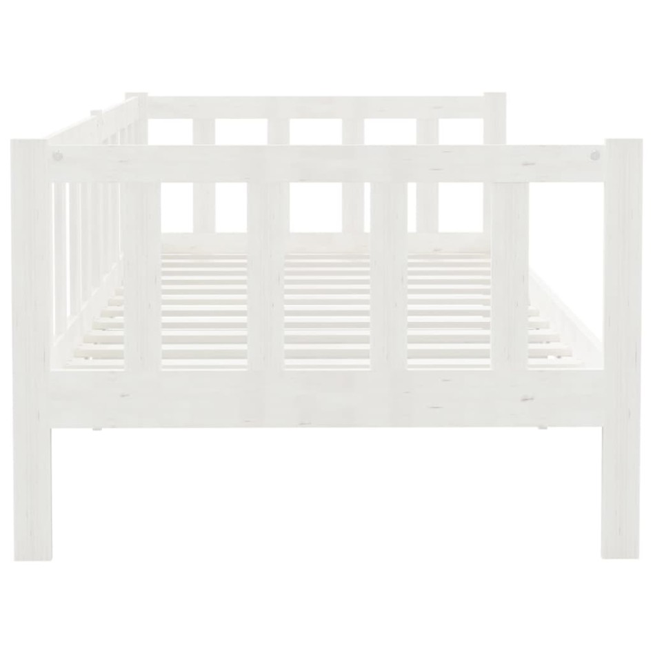 Sofá cama de madera maciza de pino blanco 90x200