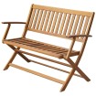 Banco de jardín 120 cm madera de acacia maciza