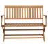 Banco de jardín 120 cm madera de acacia