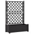 Jardinera con enrejado PP gris antracita 100x43x142