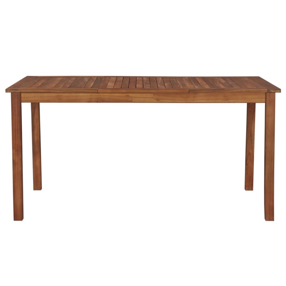 Mesa de jardín madera maciza de acacia 150x90x74