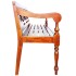 Banco Batavia madera maciza de caoba marrón oscuro 123