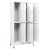 Taquilla con 6 compartimentos acero 90x45x180