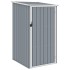 Cobertizo de jardín gris acero galvanizado 87x98x159