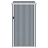 Cobertizo de jardín gris acero galvanizado 87x98x159