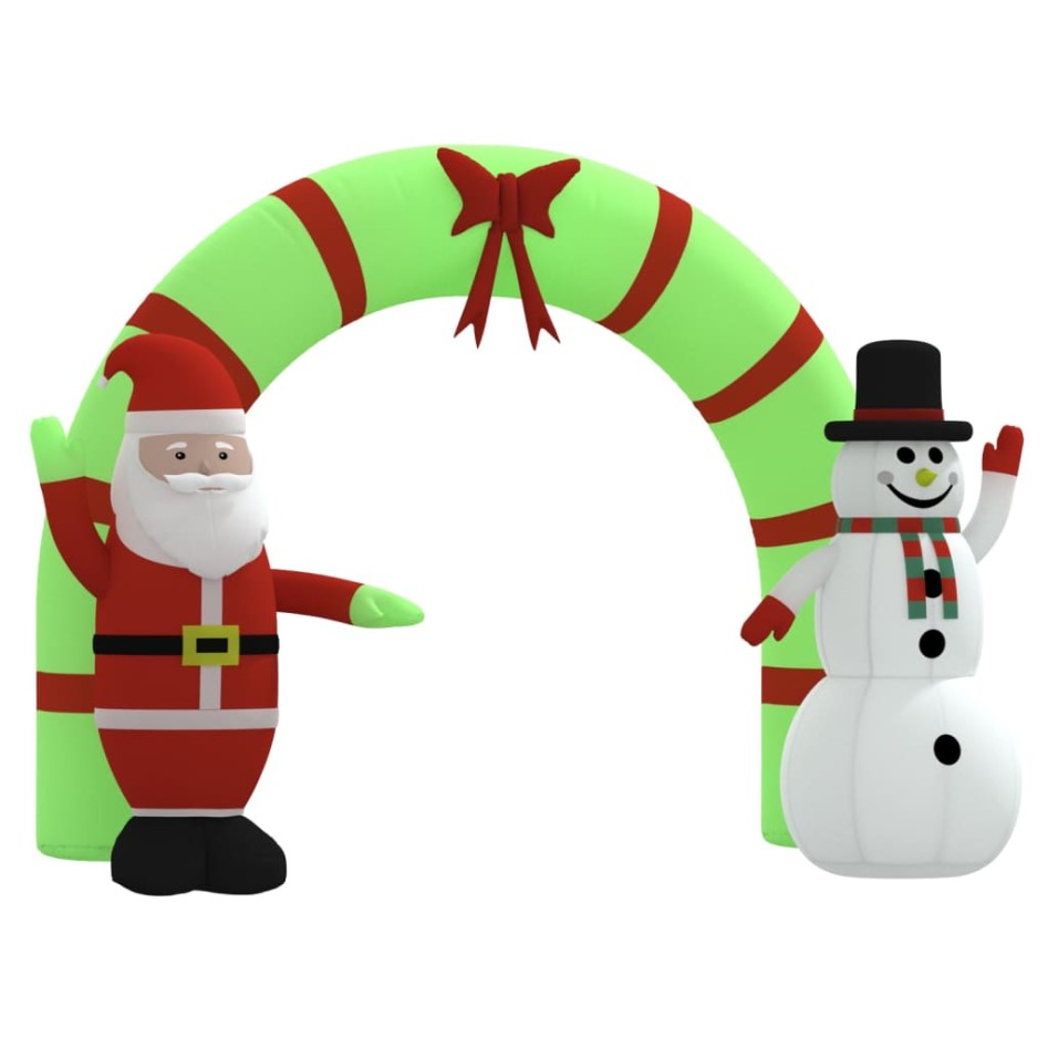 Puerta de arco inflable de Navidad con LED 270