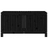 Caja de almacenaje jardín madera de pino negro 121x55x64