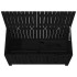 Caja de almacenaje jardín madera de pino negro 121x55x64