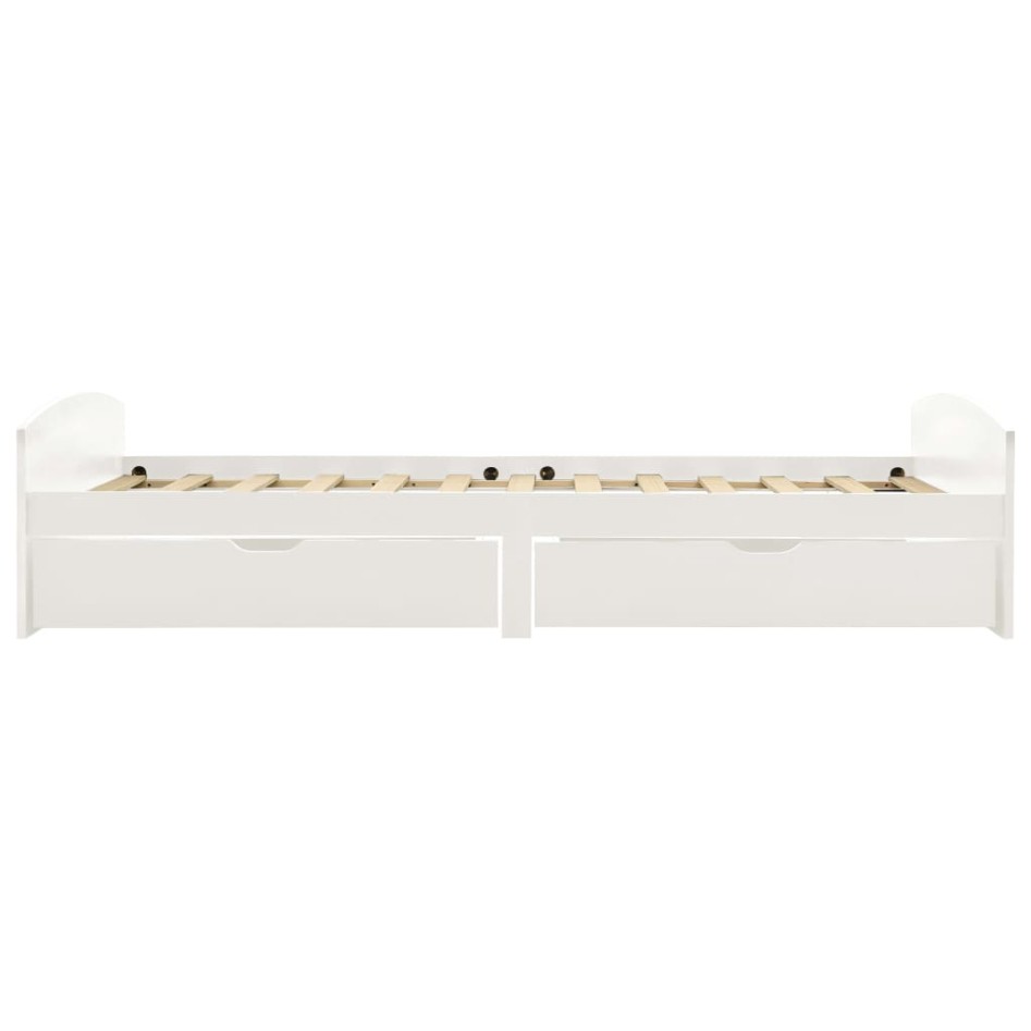 Estructura de cama 2 cajones madera maciza pino blanca