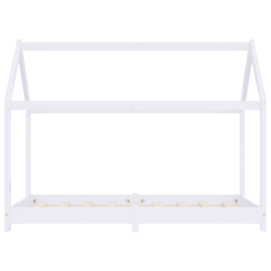 Estructura de cama infantil madera maciza pino blanco 80x160