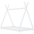 Estructura de cama infantil madera maciza pino blanco 80x160