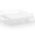 Estructura de sofá cama extraíble de metal blanco 90x200