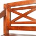 Banco Batavia madera maciza de caoba marrón oscuro 98