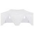 Carpa plegable profesional con 4 paredes acero blanco 3x6