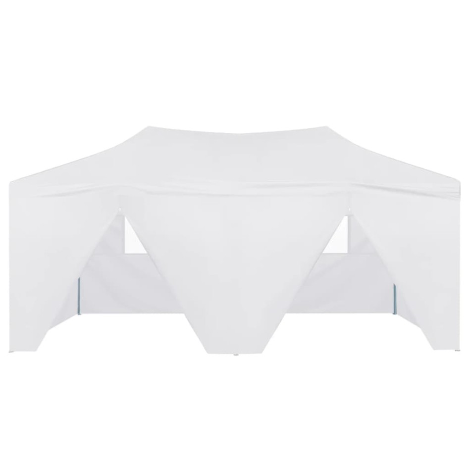 Carpa plegable profesional con 4 paredes acero blanco 3x6