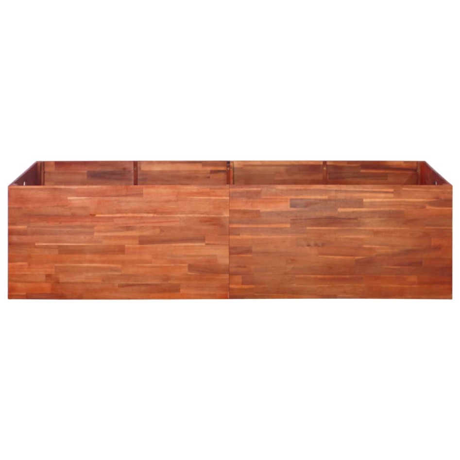 Arriate de madera de acacia 200x50x50