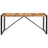 Mesa de comedor de madera maciza de mango rugosa 180